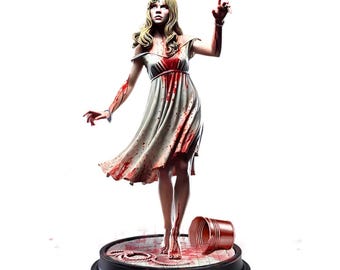 Carrie Pin-Up Girl - UNPAINTED FAN ART - Cosmondo