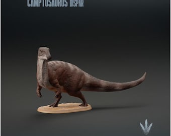 Camptosaurus dispar : The Flexible Lizard  - UNPAINTED 3D Resin Figure - Miniature Museum