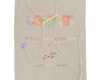 The Ballad of Songbirds and Snakes Blanket, The Hunger Games Blanket, Lucy Gray Baird quote, bookworm gift, Hunger Games gift, District 12