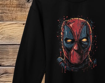 Deadpool Face Premium Sweatshirt (Made By Gorgo)