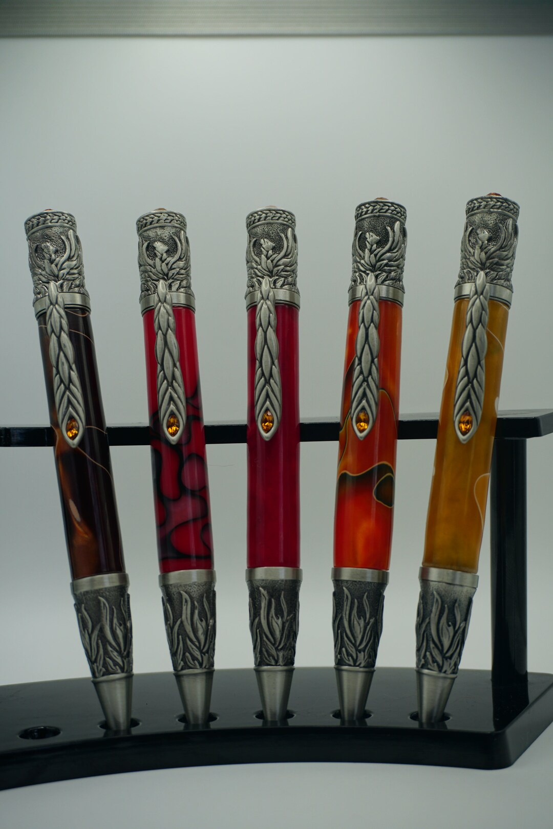 Red Antique Phoenix Rising Twist Pen - Etsy