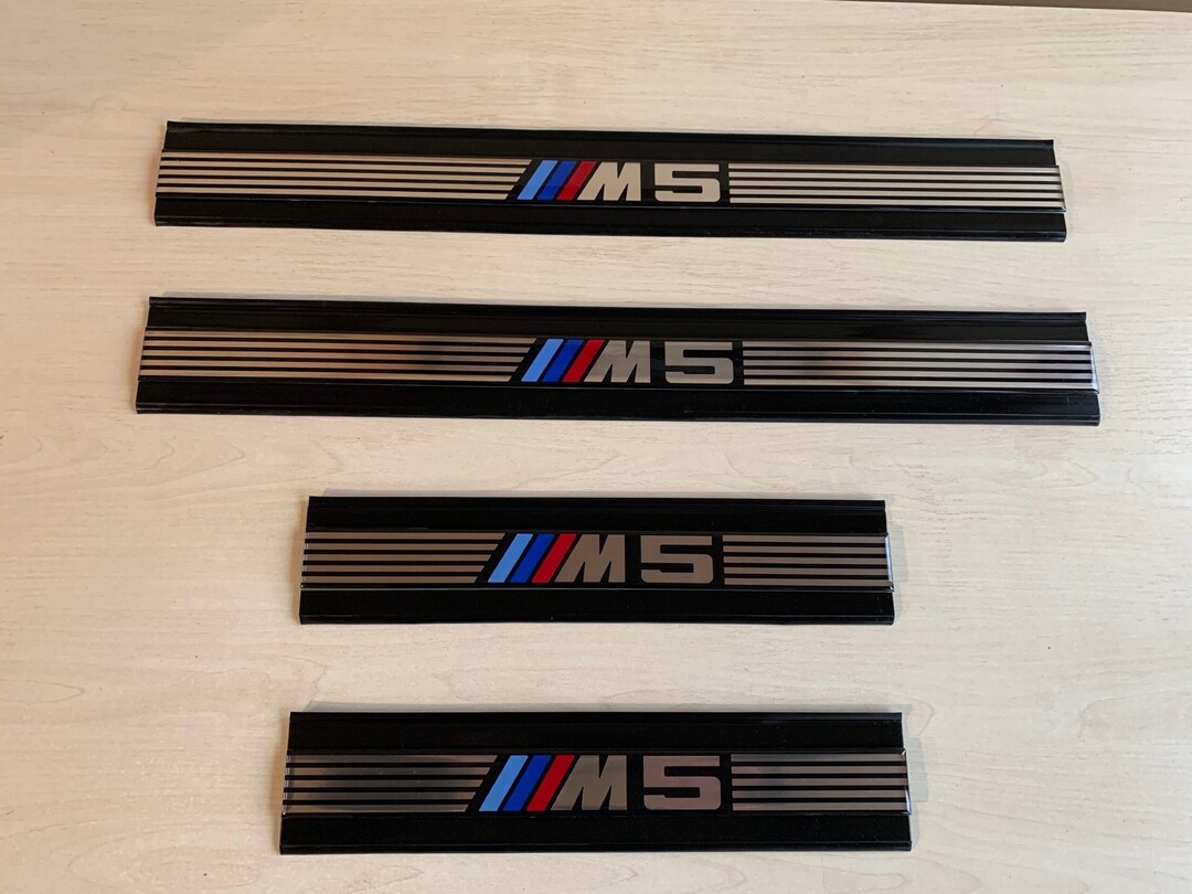 Auto Door Sill Plate Protectors BMW E34 Thresholds. Front/rear Door Sill Scuff Plate Guard Etsy