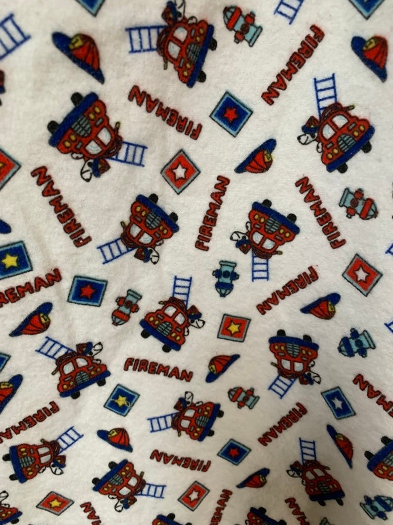NEW-Flannel-Firemen-Blanket Sleep Sleeper Sack-12-24 M-Last One-Ready to Ship