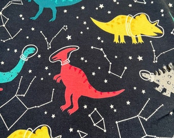 NEW-Knit-Space Dinosaurs-Blanket Sleep Sleeper Sack-4T-5T-Handmade-Custom-40" long