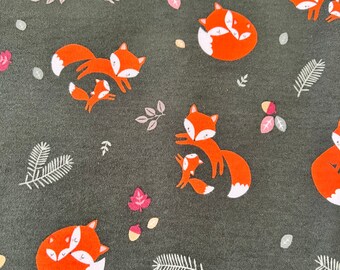 NEW-Knit-Cute Foxes-Blanket Sleep Sleeper Sack-4T-5T-Handmade-Custom-40" long