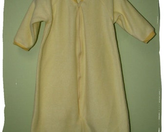 NEW-Fleece-Solid Color CHOICE- Blanket Sleep Sleeper Sack-6-12M with sleeves