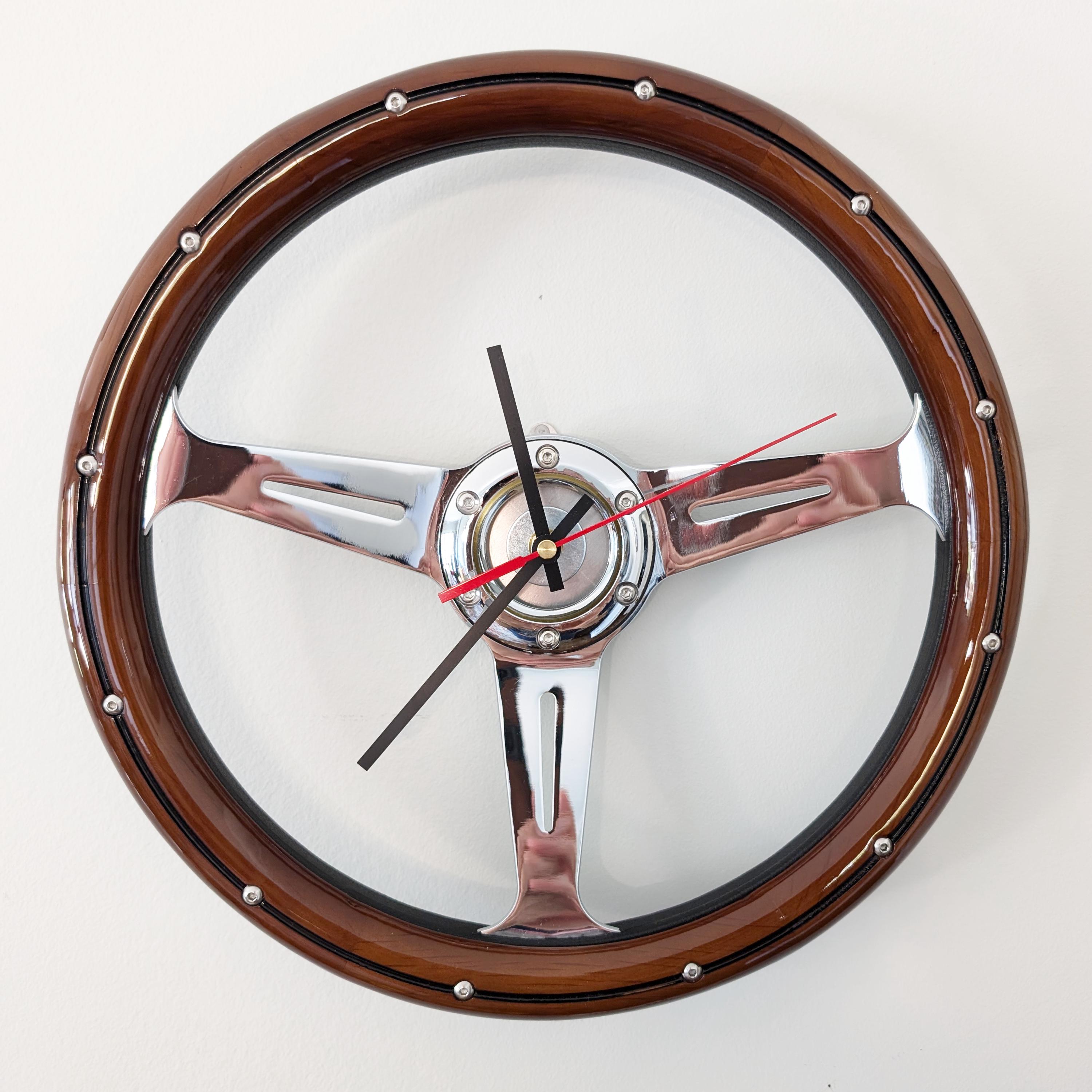14“ Motorsports Racing Wall Clock, Home Office Decor, Man Cave, Free ...