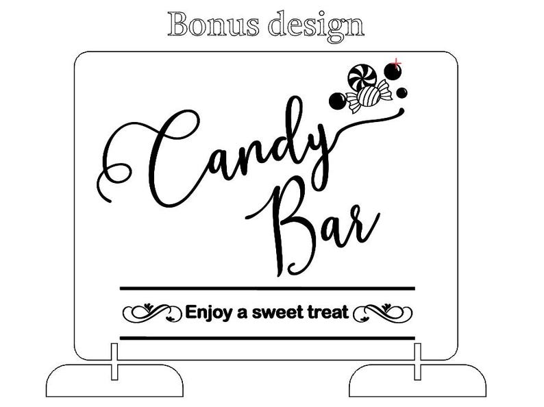 Digital File | Candy Bar Sign - Etsy