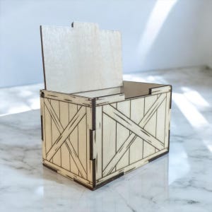 Nauwkeurig gesneden houten kist 2 | Digitaal bestand