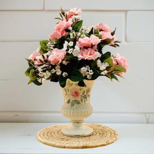 Vintage Wedgwood Bone China Gold Rim Vase Pink Housewarming Gift for Her