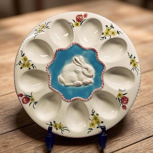 Vintage Ceramic Easter Egg Plate