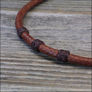8 Strand Braided Kangaroo Leather Necklace - Etsy