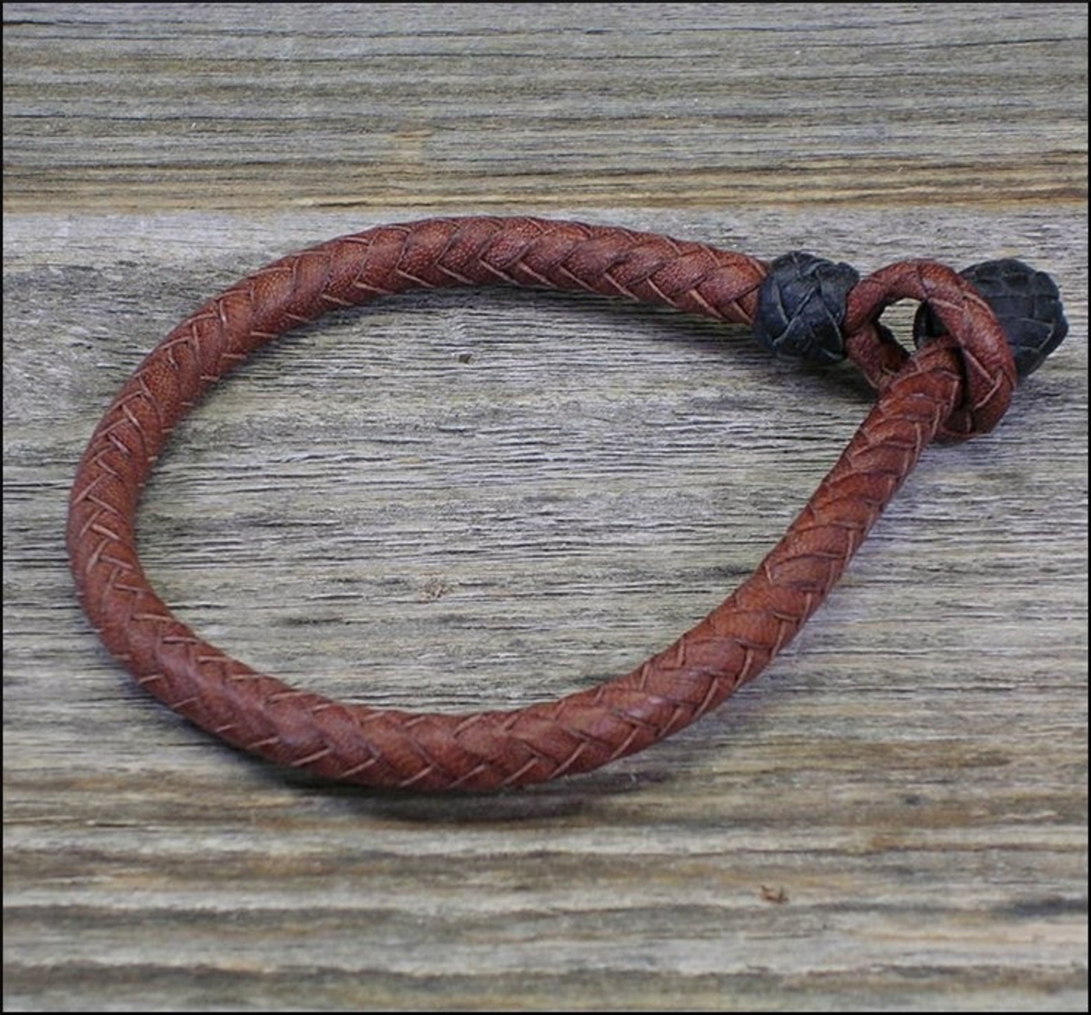 The Herringbone Braid Kangaroo Leather Bracelet - Etsy