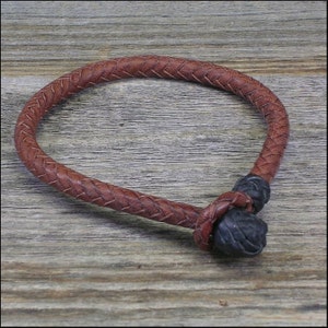 Key West Dark Brown Braided Leather Bracelet Unisex Bolo LB001744 -   Norway