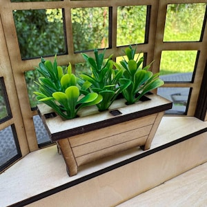 Pianta in vaso in miniatura / Decorazione per casa delle bambole e diorama 1:6 1\12