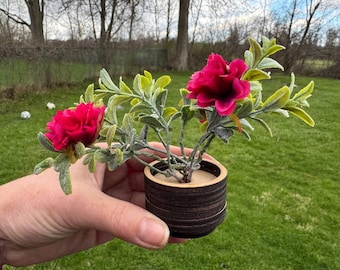 Miniature Potted Flowers | Dollhouse Plant