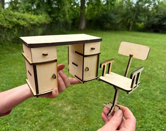 Tavolino/Scrivania In Miniatura Scala 1:6 Per Casa Delle Bambole | Healerworld, Stile Cottage
