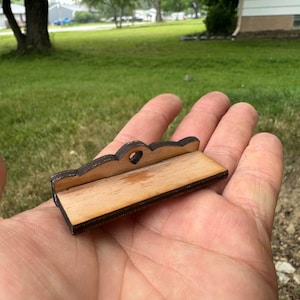 Miniature Wall Shelf for Dollhouse Decor | 1:6 and 1\12 Scale
