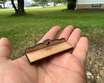 Miniature Wall Shelf for Dollhouse Decor | 1:6 and 1\12 Scale