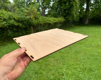 Modular Dollhouse Floor Panel with Slots – 1:6 and 1\12 Scale Base - Diy Room Box