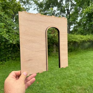 Dollhouse Wall with Arched Doorway – DIY Miniature Room Box 1:6 & 1\12 Scale