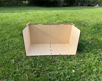 Stackable Dollhouse Roombox | DIY Miniature Solid Wall Room Box | 1:6 & 1\12 Scale