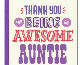 Awesome Auntie Card