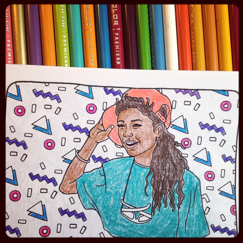 Download Hey Girl The 90s Called Coloring Book Zine | Etsy