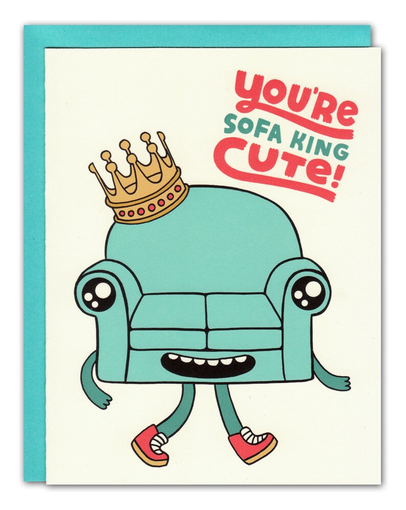 You're Sofa King Cute Card Etsy