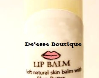 3 Pack - All Natural Shea Butter Lip Balm - Pot or Tube