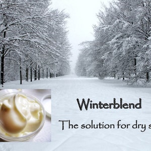 Winterblend Shea Butter Cream with Argan Oil 4oz Jar for Dry and Sensitive Skin