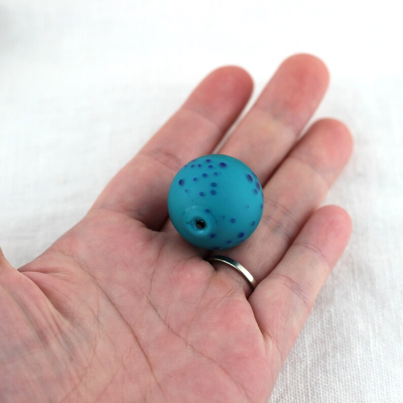 Hand blown glass Lampwork hollow for jewelry or collecting Aja Vaz