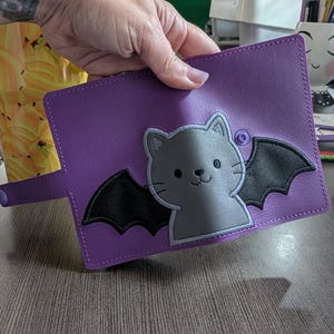 Cat Vampire Mini Notebook Cover - Composition Book Cover for Purse or Pocket