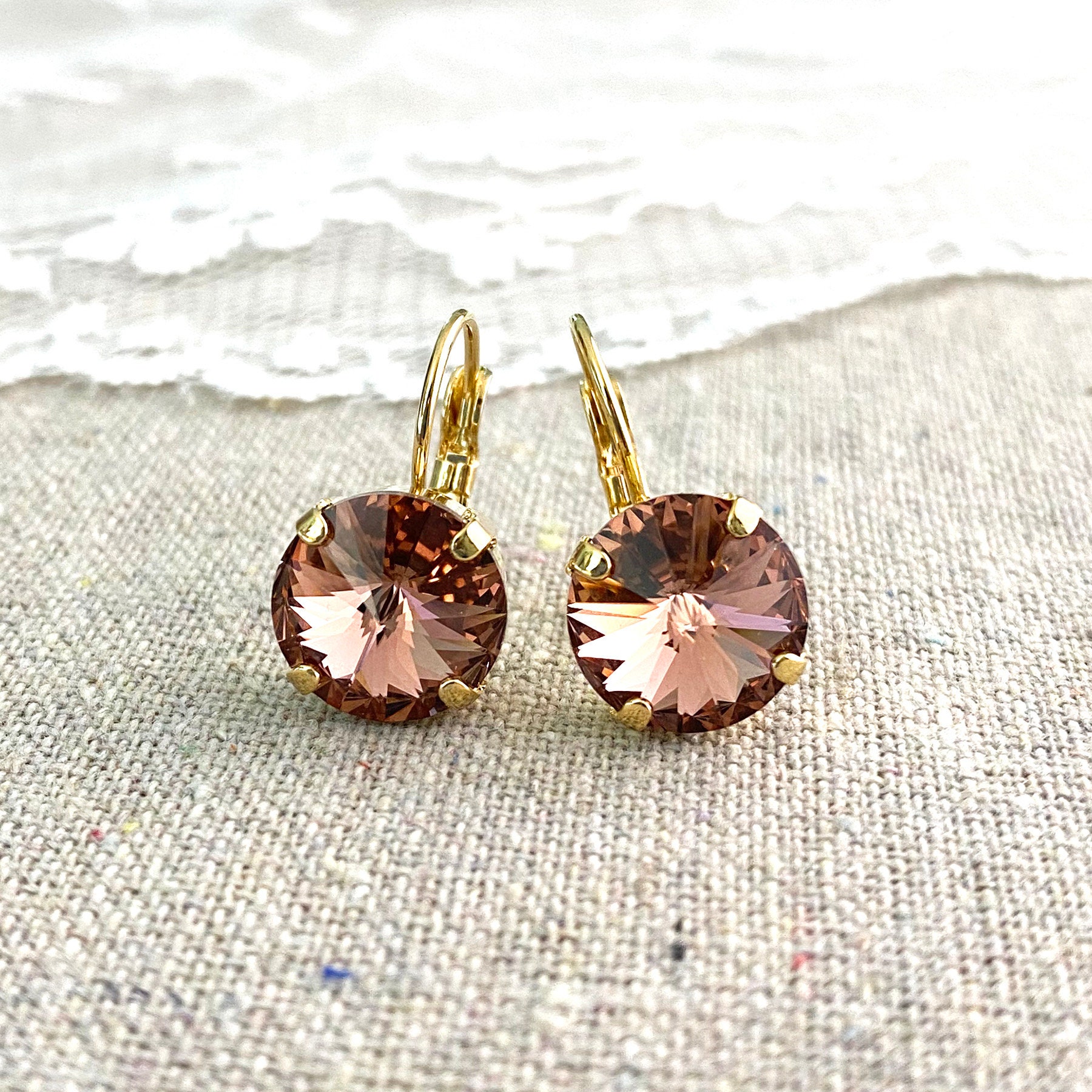 Millenia necklace, Trilliant cut, White, Rose gold-tone