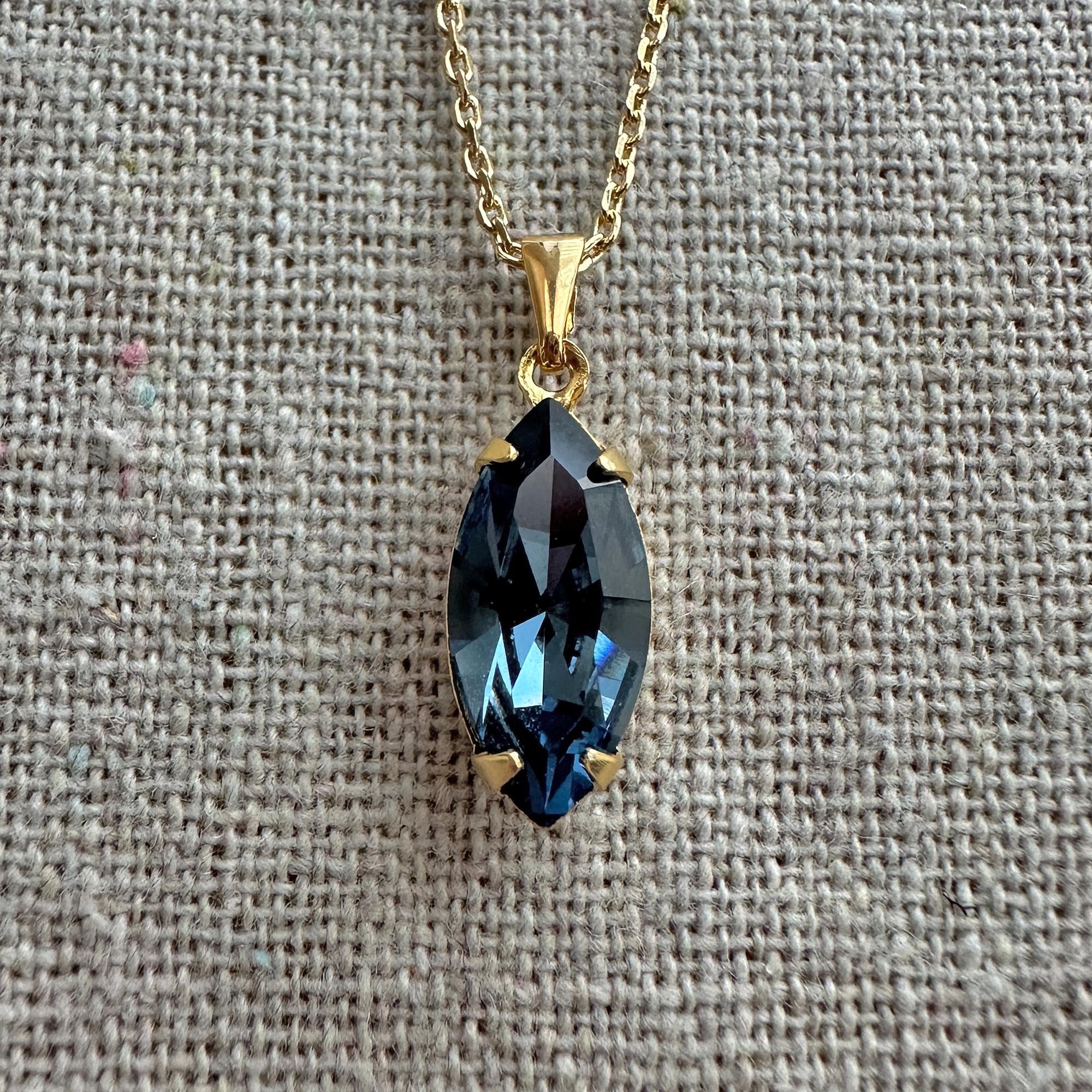 Denim Blue Pendant - Etsy