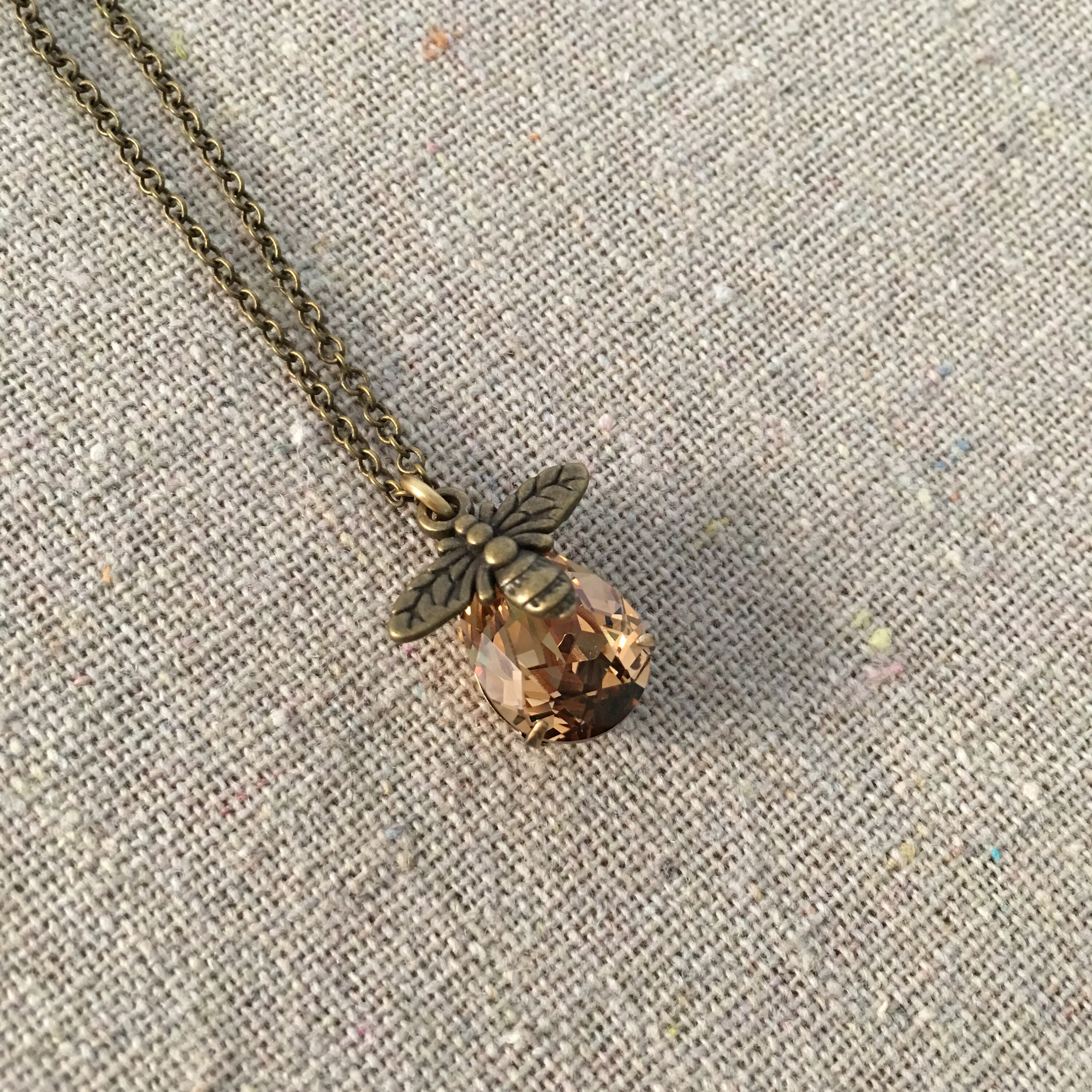 Bee necklace hotsell swarovski