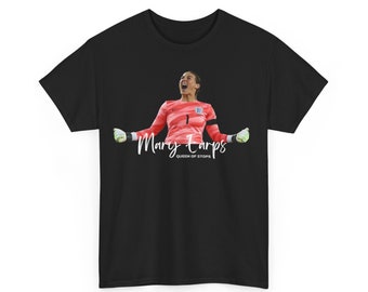 Mary Earps Unisex Cotton T-shirt Womens Football Memorabilia, The Queen of Stops