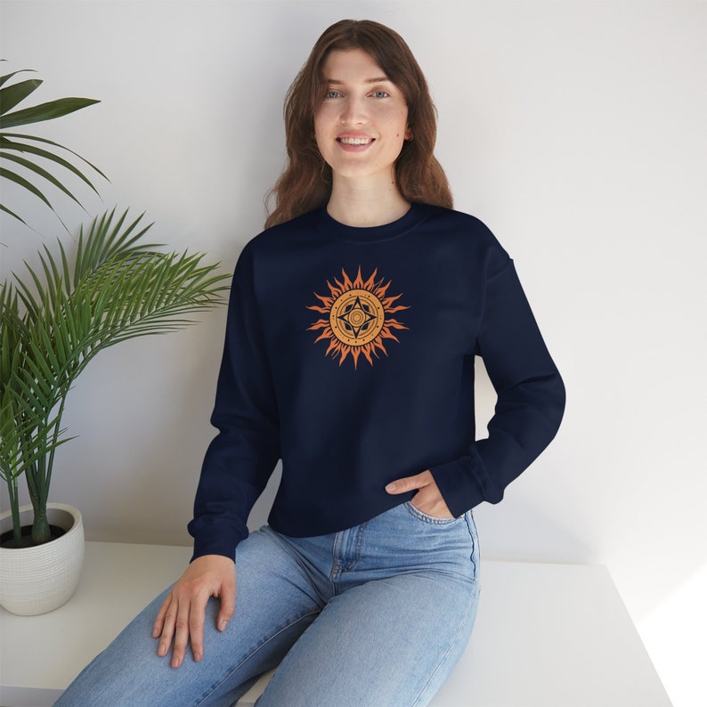 Celestial Unisex Heavy Blend Crewneck Sweatshirt By Gildan 18000 imagen 3