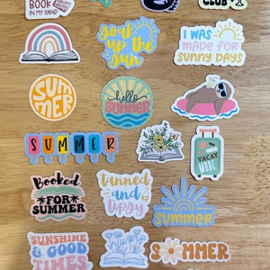 Summer book stickers, summer sticker, book sticker, summer book sticker, summer reading sticker, kindle sticker, summer kindle sticker