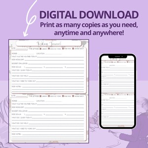 May include: Printable digital download of a riding journal with two pages. The journal has a pink and white floral design with a horse illustration. The journal includes sections for date, type of ride, lesson, ground work, free ride, horse show, horse, weather, ride highlight, biggest challenge, ride goals, what did I learn today, what did I do well, what do I need to work on, and ride notes.
