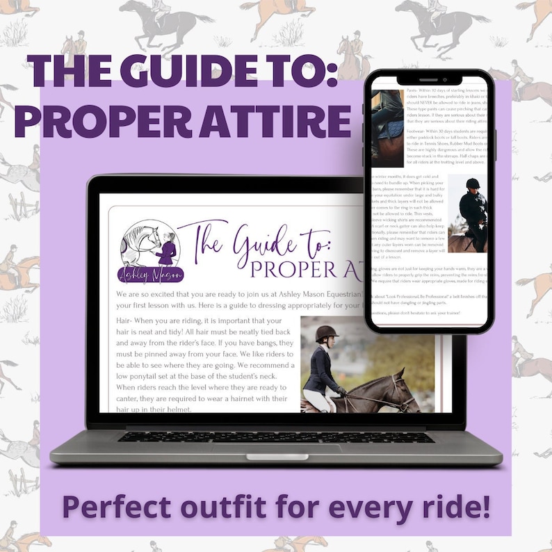 Correct Riding Style Essential Guide to Proper Horse Riding Attire - Etsy