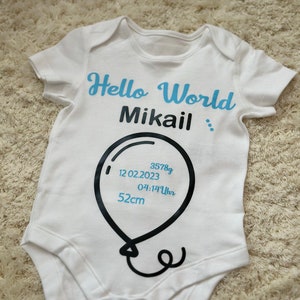 Baby Babygeschenke Baby Body Baby Decke personalisierte Geschenke Bild 1