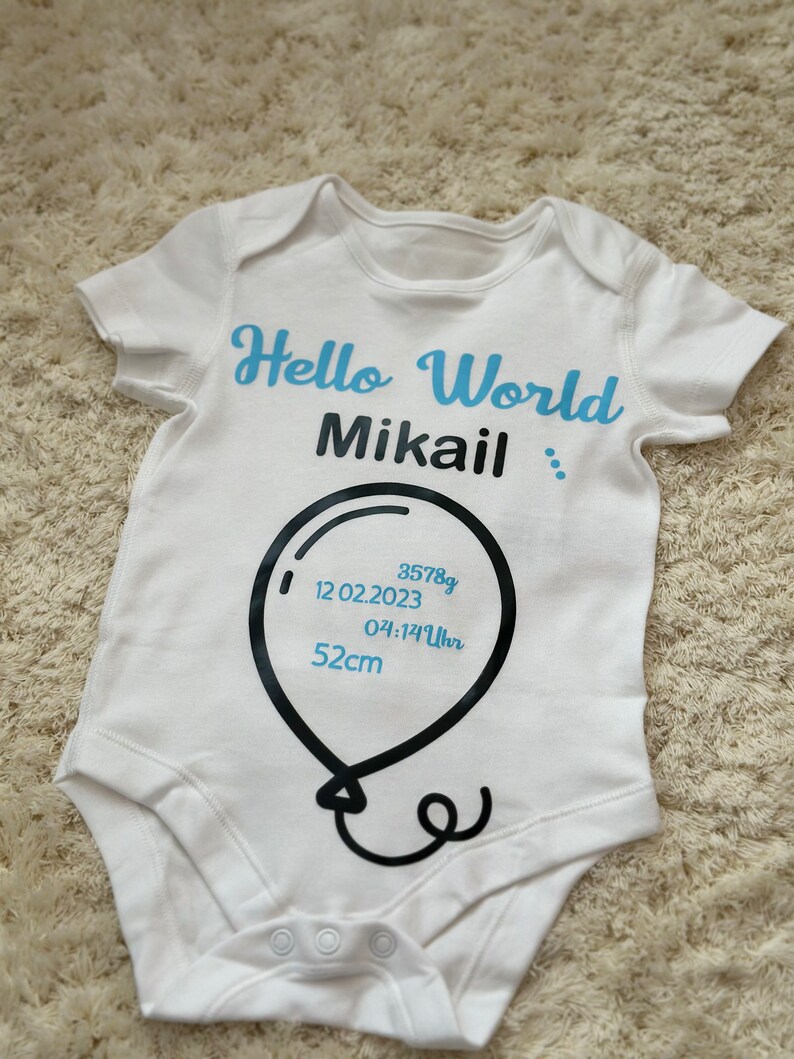 Baby Babygeschenke Baby Body Baby Decke personalisierte Geschenke Bild 1