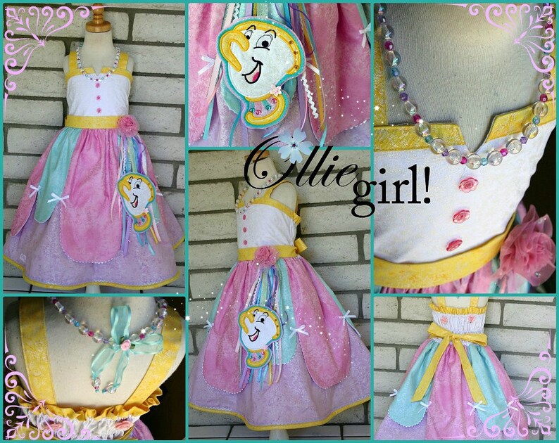 Chip the Teacup Beauty and the Beast Inspired Dress by Etsy