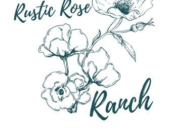 Rustic Rose Ranch Digital file for a tshirt design