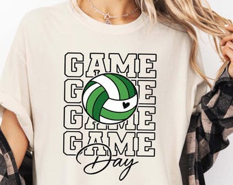 Comfort Colors Gameday Volleyball Shirt, Volleyball Mom Shirt, Volleyball Shirt, Coach Mom Gift, Volleyball Team Shirt, Volleyball Lover Tee