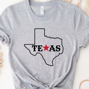 Texas Map T-Shirt, Texas State T-Shirt, Texas Patriotic Shirt, Texas Tees, Texas Lover Gift, Trendy Texas Shirt, Texas Gift, Retro Texas Tee