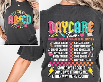 Comfort Colors Daycare Shirt, Daycare Tour Tee, Childcare Provider Shirt, Daycare Worker Tee, Cute Daycare Staff Crew,Childcare Provider Tee
