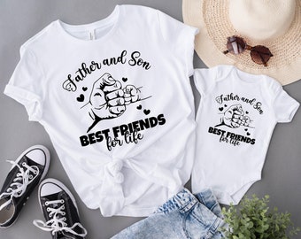 Father and Son Best Friends For Life T-Shirt, Dad and Son Shirt, Father Matching Shirt, Fathers Day Tee, Dad and Me Shirt, Fathers Day Gift
