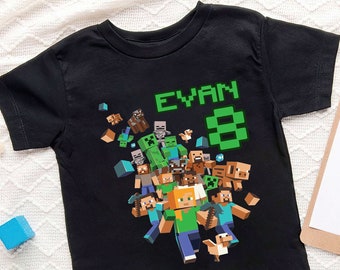 minecraft birthday shirts